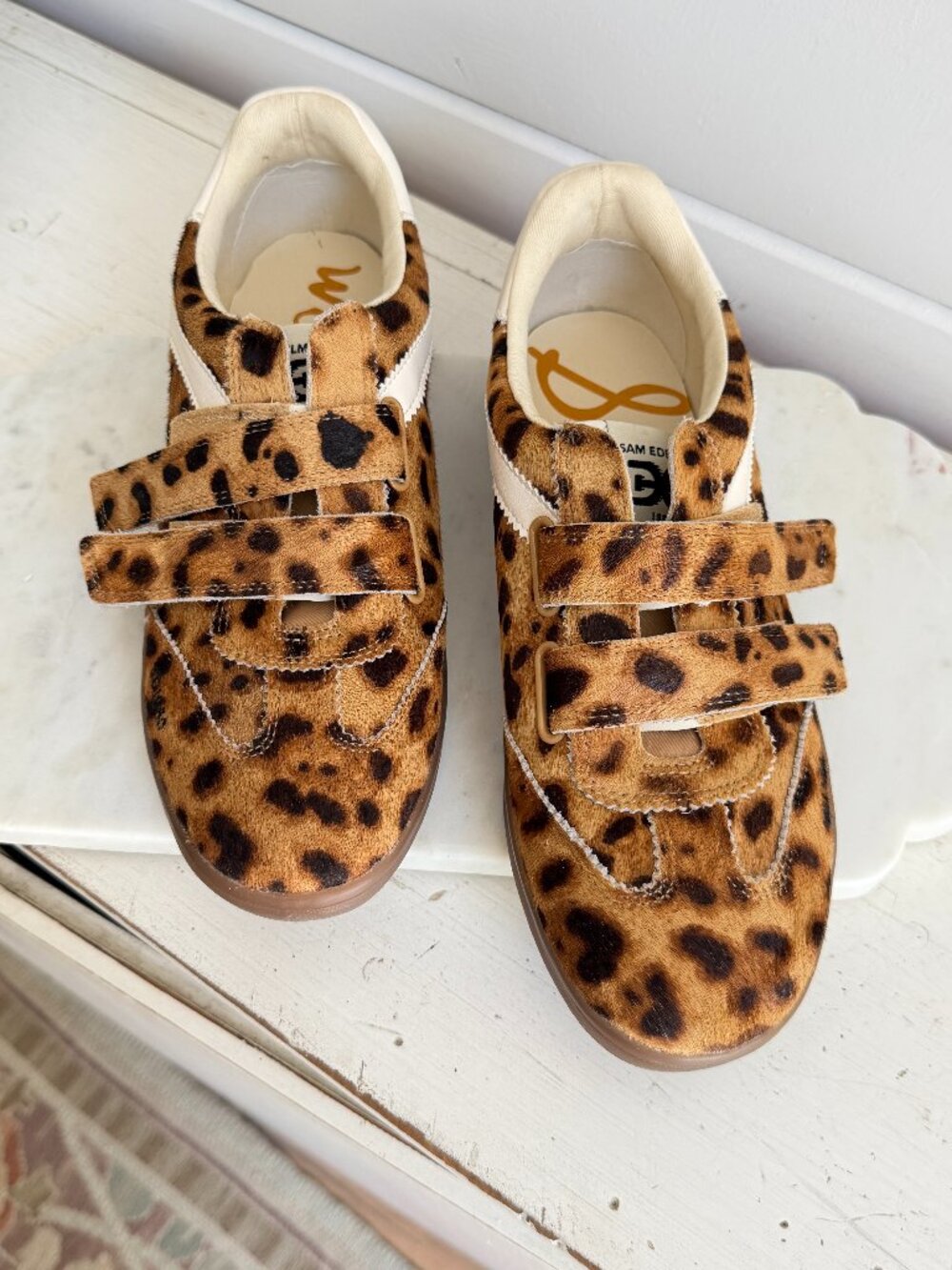 Sam Edleman Women's Talia Leopard Print Calf Hair Size 8.5 Like new